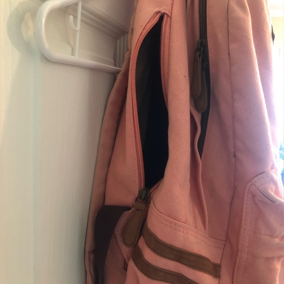 Pink Canvas Backpack - Picture 8 of 10